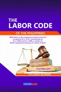 Atty. Elvin's new work, The Labor Code of the Philippines